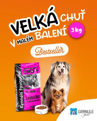 🌟 Pro všechny chlupáče, speciální sousto! 🌟 Vyzkoušej superprémiové granule Kennels’ Favourite Lamb and Rice, které milují...